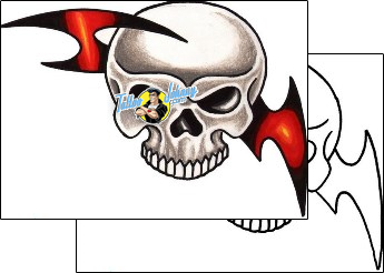 Skull Tattoo horror-skull-tattoos-toast-tof-00112