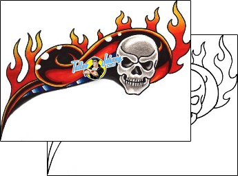 Skull Tattoo horror-skull-tattoos-toast-tof-00119