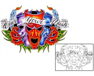 Rose Tattoo Wear Your Mask Tattoo