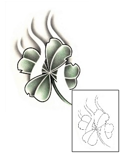 Clover Tattoo Specific Body Parts tattoo | TPF-00003