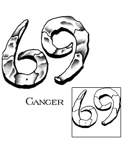 Cancer Tattoo Zodiac tattoo | TPF-00038