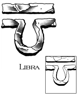 Libra Tattoo Zodiac tattoo | TPF-00039