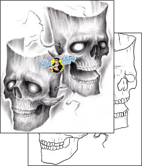 Skull Tattoo horror-skull-tattoos-terry-grant-tqf-00022