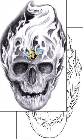 Skull Tattoo horror-skull-tattoos-terry-grant-tqf-00025
