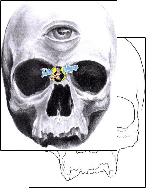 Skull Tattoo horror-skull-tattoos-terry-grant-tqf-00028