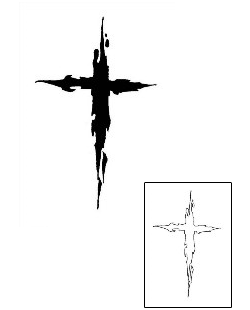 Cross Tattoo Religious & Spiritual tattoo | TRF-00003