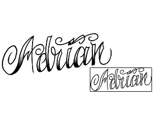 Tattoo Styles Tattoo Adrian Script Lettering Tattoo