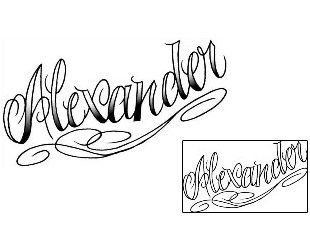 Tattoo Styles Tattoo Alexander Lettering Tattoo