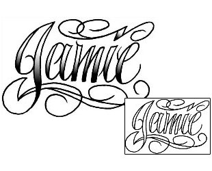 Lettering Tattoo Jamie Lettering Tattoo