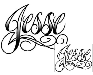 Tattoo Styles Tattoo Jesse Script Lettering Tattoo