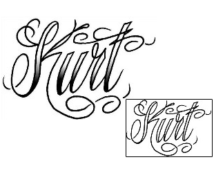 Lettering Tattoo Kurt Script Lettering Tattoo