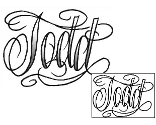 Lettering Tattoo Todd Script Lettering Tattoo