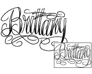 Tattoo Styles Tattoo Brittany Script Lettering Tattoo