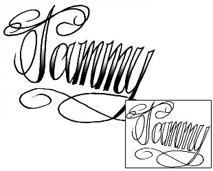 Picture of Tammy Script Lettering Tattoo