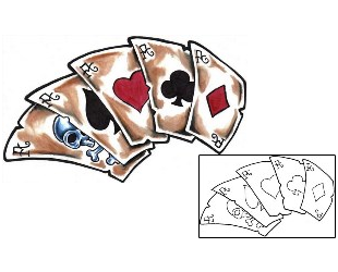 Card Tattoo Gambling tattoo | TUF-00009