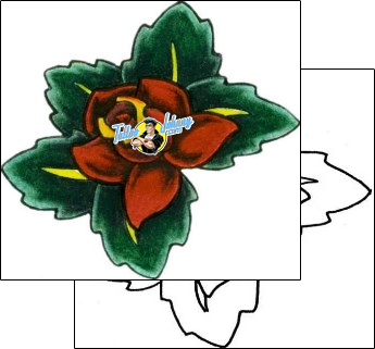 Flower Tattoo plant-life-flowers-tattoos-james-tuck-tuf-00040