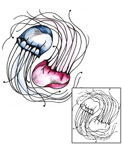 Jellyfish Tattoo Marine Life tattoo | VEF-00024
