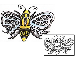 Bee Tattoo Insects tattoo | VEF-00036