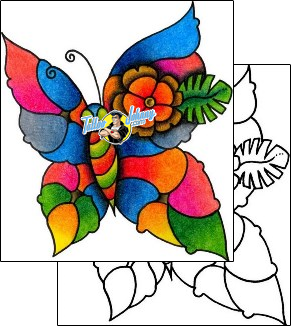 Butterfly Tattoo vvf-00004