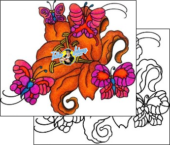 Butterfly Tattoo vvf-00019