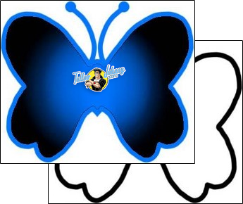 Butterfly Tattoo vvf-00026