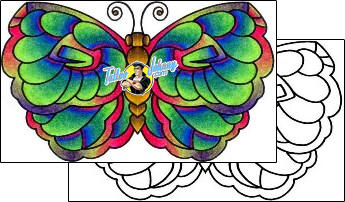 Butterfly Tattoo vvf-00030