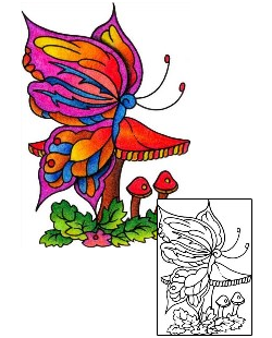 Mushroom Tattoo Miscellaneous tattoo | VVF-00033