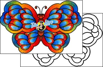 Butterfly Tattoo vvf-00036