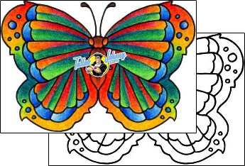 Butterfly Tattoo vvf-00038
