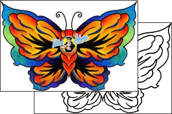 Butterfly Tattoo vvf-00039