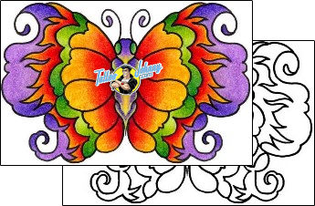 Butterfly Tattoo vvf-00040
