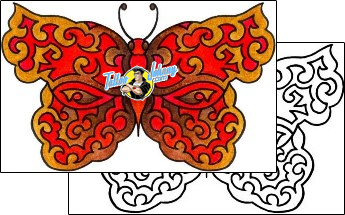 Butterfly Tattoo vvf-00042