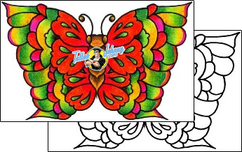 Butterfly Tattoo vvf-00043
