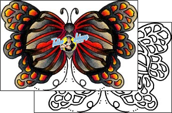 Butterfly Tattoo vvf-00044