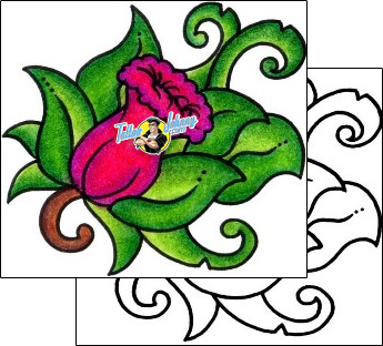 Flower Tattoo plant-life-flowers-tattoos-vivi-vvf-00060