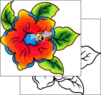 Flower Tattoo plant-life-flowers-tattoos-vivi-vvf-00063