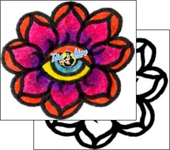 Flower Tattoo plant-life-flowers-tattoos-vivi-vvf-00069