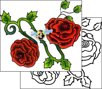 Flower Tattoo plant-life-flowers-tattoos-vivi-vvf-00073