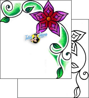 Flower Tattoo plant-life-flowers-tattoos-vivi-vvf-00077