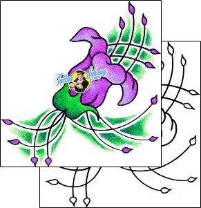 Flower Tattoo plant-life-flowers-tattoos-vivi-vvf-00079