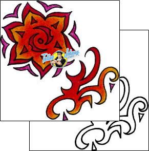 Flower Tattoo plant-life-flowers-tattoos-vivi-vvf-00081