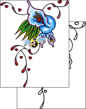 Flower Tattoo plant-life-flowers-tattoos-vivi-vvf-00091