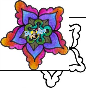 Flower Tattoo plant-life-flowers-tattoos-vivi-vvf-00098