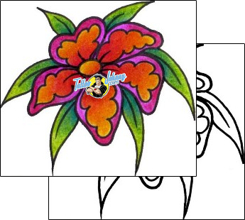 Flower Tattoo plant-life-flowers-tattoos-vivi-vvf-00102