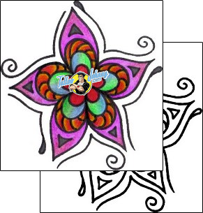 Flower Tattoo plant-life-flowers-tattoos-vivi-vvf-00105