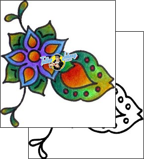 Flower Tattoo plant-life-flowers-tattoos-vivi-vvf-00106