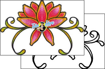 Flower Tattoo plant-life-flowers-tattoos-vivi-vvf-00107