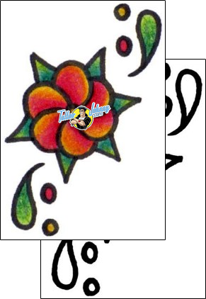 Flower Tattoo plant-life-flowers-tattoos-vivi-vvf-00111