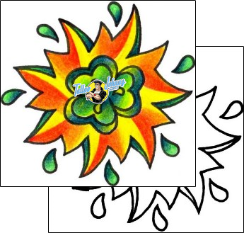 Flower Tattoo plant-life-flowers-tattoos-vivi-vvf-00120