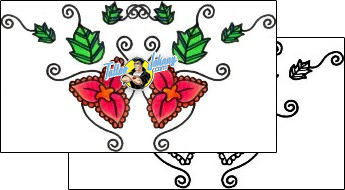 Flower Tattoo plant-life-flowers-tattoos-vivi-vvf-00123